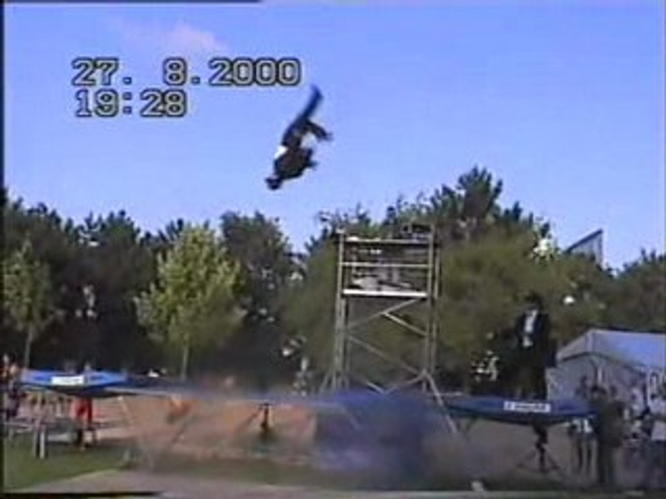 Gala en exterieur Trampoline et Rock Acro Armando - Nathalie