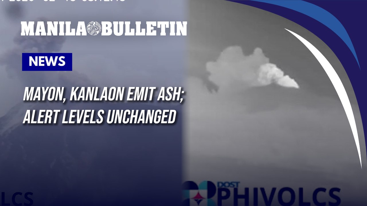 Mayon, Kanlaon emit ash; alert levels unchanged
