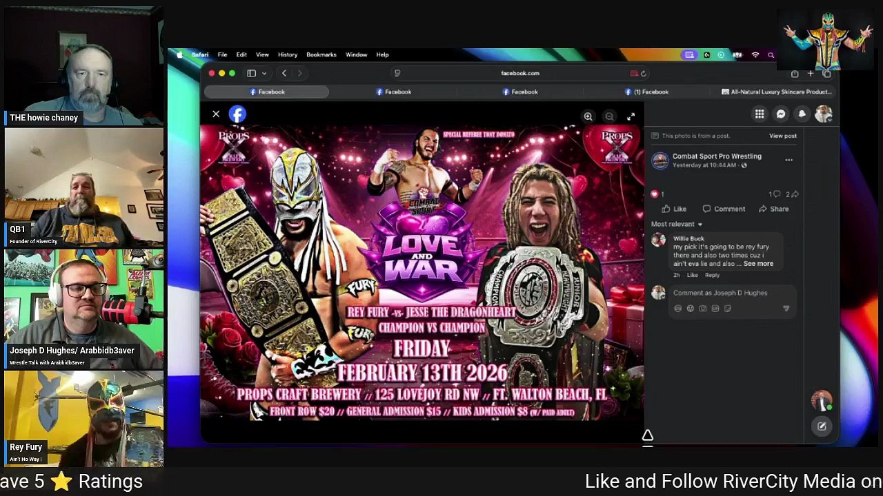 RCM It's Still Real: WWE AEW NWA TNA talks along with Guest Rey Fury!