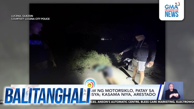 Suspek sa pagnanakaw ng motorsiklo, patay sa engkuwentro sa pulisya; kasama niya, arestado | Balitanghali