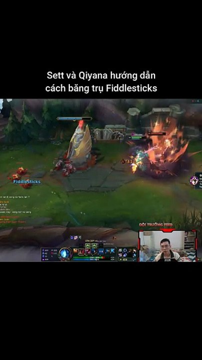 Sett và Qiyana hướng dẫn cách băng trụ Fiddlesticks #sett #qiyana #lienminhhuyenthoai #leagueoflegends #knightriseky