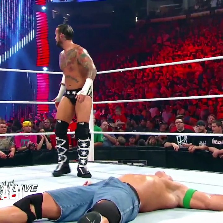 CM Punk vs John Cena  WWE Championship Match Raw