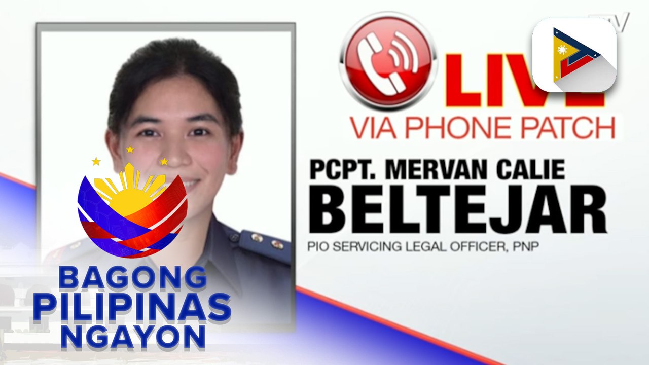 Panayam kay PIO Servicing Legal Officer, PNP PCPT. Mervan Calie Beltejar ukol sa mga dapat alamin sa Anti-Hazing Act