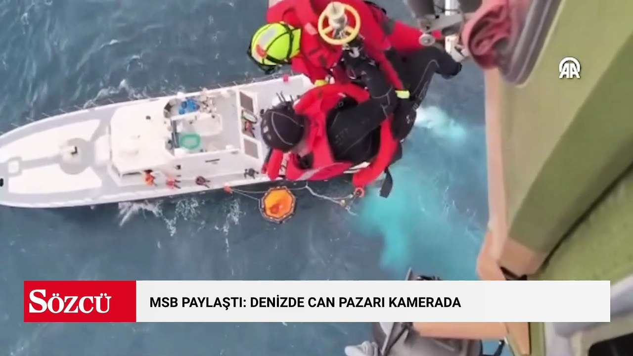 MSB Paylaştı: Denizde can pazarı kamerada