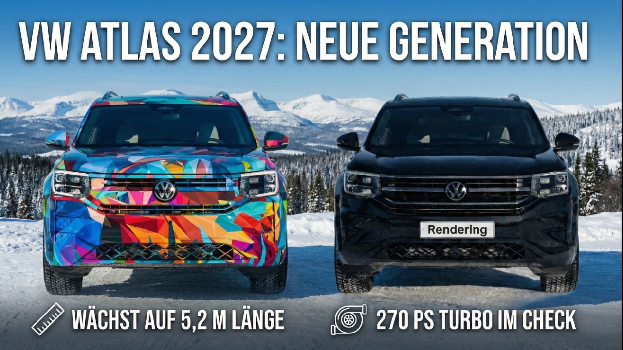 VW Atlas 2027: Siebensitzer-Flaggschiff für die USA