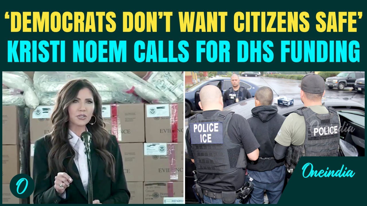 Kristi Noem BLASTS Democrats Over HALTING DHS Funding; Blames ‘They Don’t Want Americans Safe’