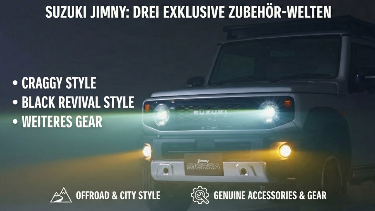 2026 Suzuki Jimny | Genuine Accessories in 3 Varianten