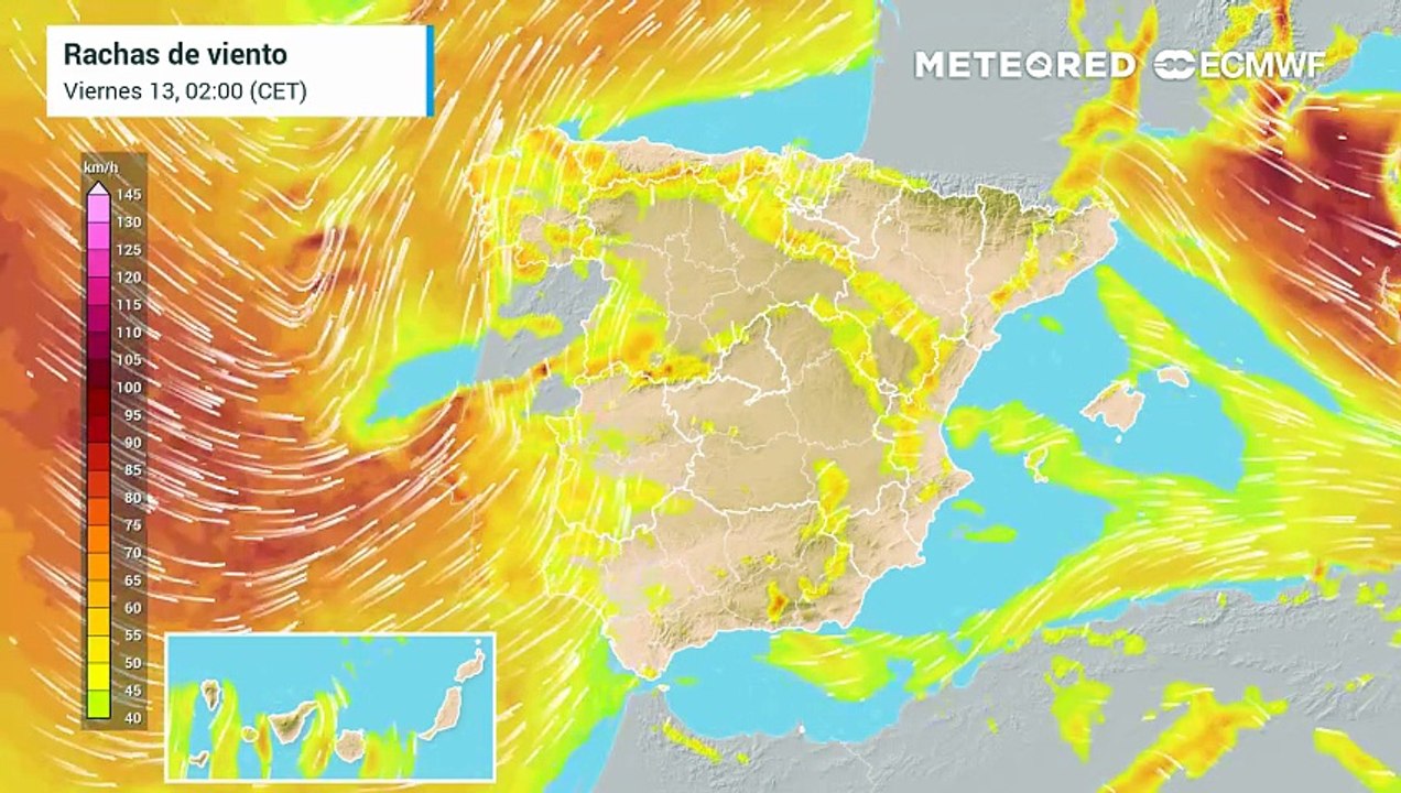 La borrasca Oriana dejará fuertes rachas de viento entre hoy y mañana