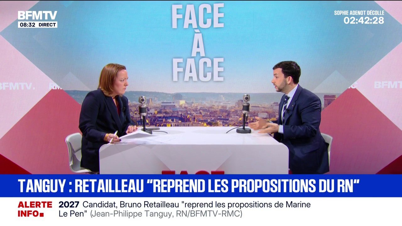 Candidature de Bruno Retailleau à la présidentielle: “Il doit avoir peur du résultat aux municipales”, estime Jean-Philippe Tanguy (RN)