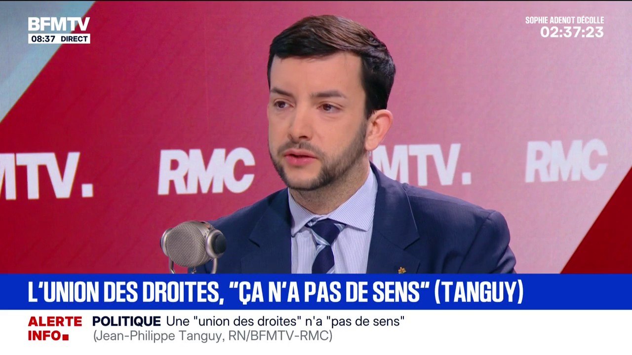 Profils de candidats RN "problématiques" aux municipales: "Quand il y a des erreurs, on les corrige immédiatement", assure Jean-Philippe Tanguy (RN)