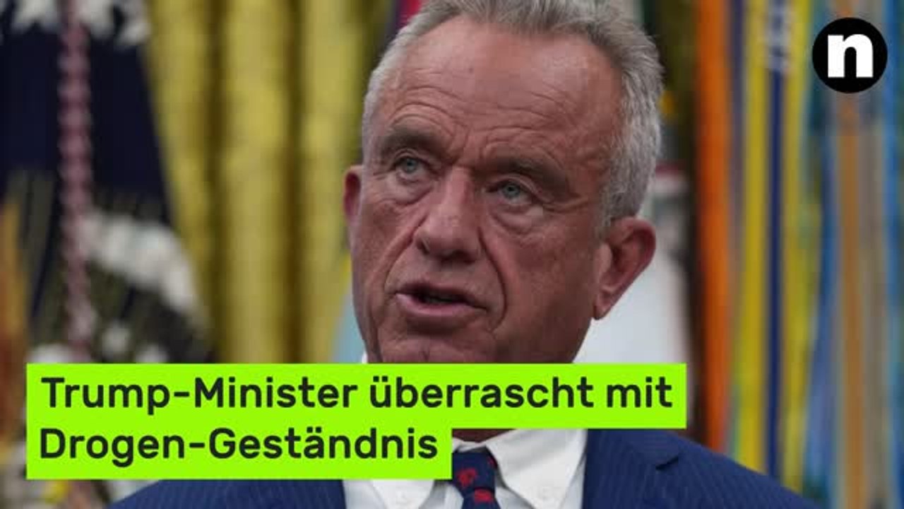 Robert F. Kennedy Jr.: Trump-Minister überrascht mit Drogen-Geständnis