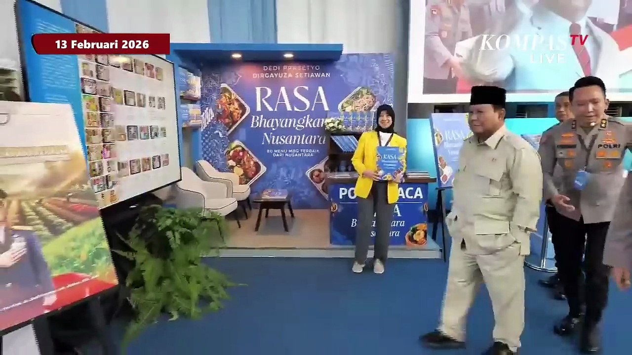 Prabowo Cek Dapur SPPG Polri Palmerah, Pakai Masker dan Sarung Tangan