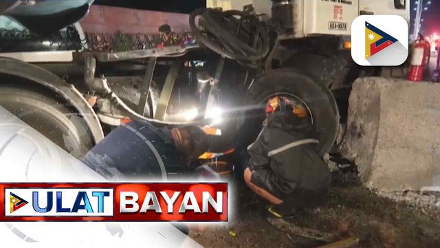 Bumanggang fuel tanker sa Davao City, nagdulot ng oil spill; natapong langis, umabot sa 300 litro | ulat ni Janessa Felix ng PTV Davao