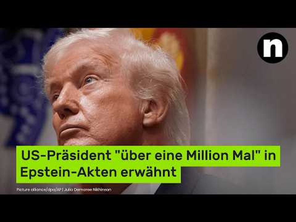 Donald Trump: US-Präsident 'über eine Million Mal' in Epstein-Akten erwähnt