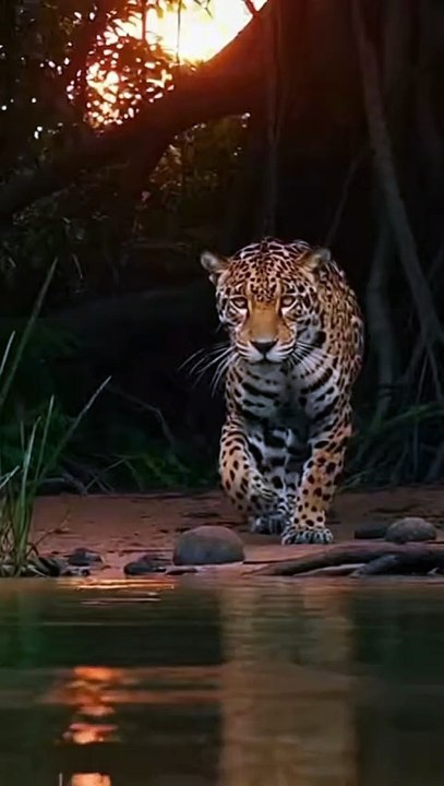 Jaguar vs Black Caiman – Epic Amazon Clash 😱🐆🐊 Deadly River Battle | Viral AI Short