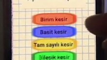 Kesir Türleri – 5. Sınıf Matematik #Shorts
