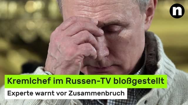 Wladimir Putin: Kremlchef im Russen-TV bloßgestellt - Experte warnt vor Zusammenbruch