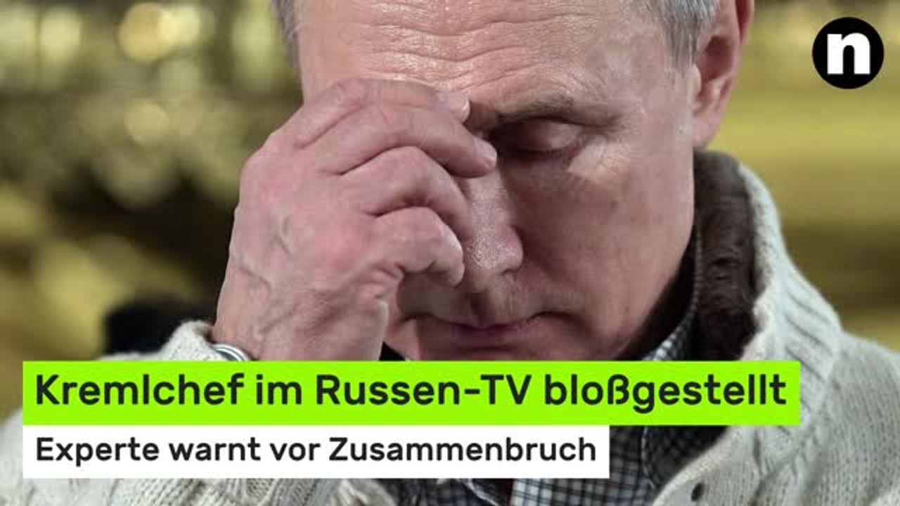 Wladimir Putin: Kremlchef im Russen-TV bloßgestellt - Experte warnt vor Zusammenbruch