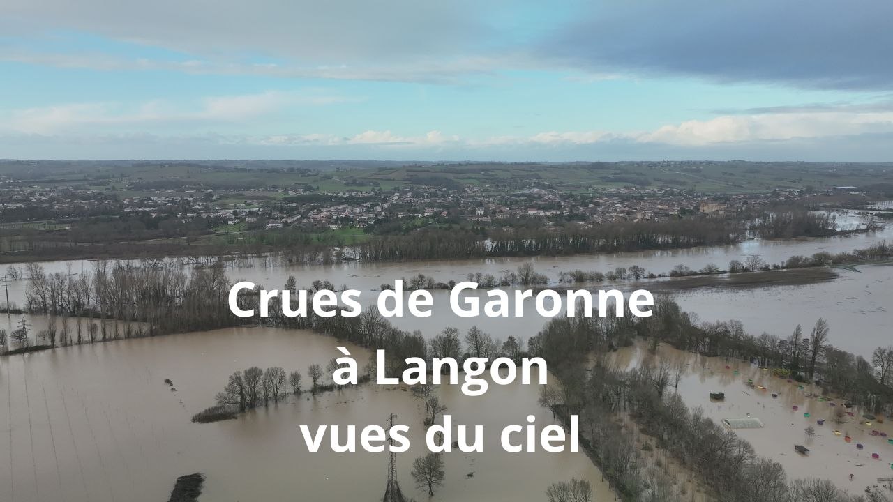 Crues de Garonne : Langon inondée