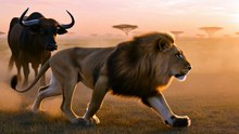 Rage of the Savanna – Lion vs Wild Bull