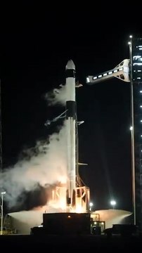 NASA, SpaceX Launch Four Astronauts Toward ISS