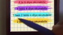 Kesirlerin Okunuşu– 5. Sınıf Matematik #Shorts