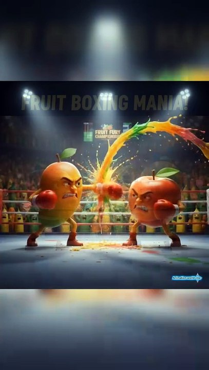 Mango vs Apple Full Fight 😡🥊🥭 | Viral ASMR Shorts#asmr #viral #short#aianimation