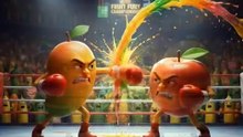 Mango vs Apple Full Fight 😡🥊🥭 | Viral ASMR Shorts#asmr #viral #short#aianimation