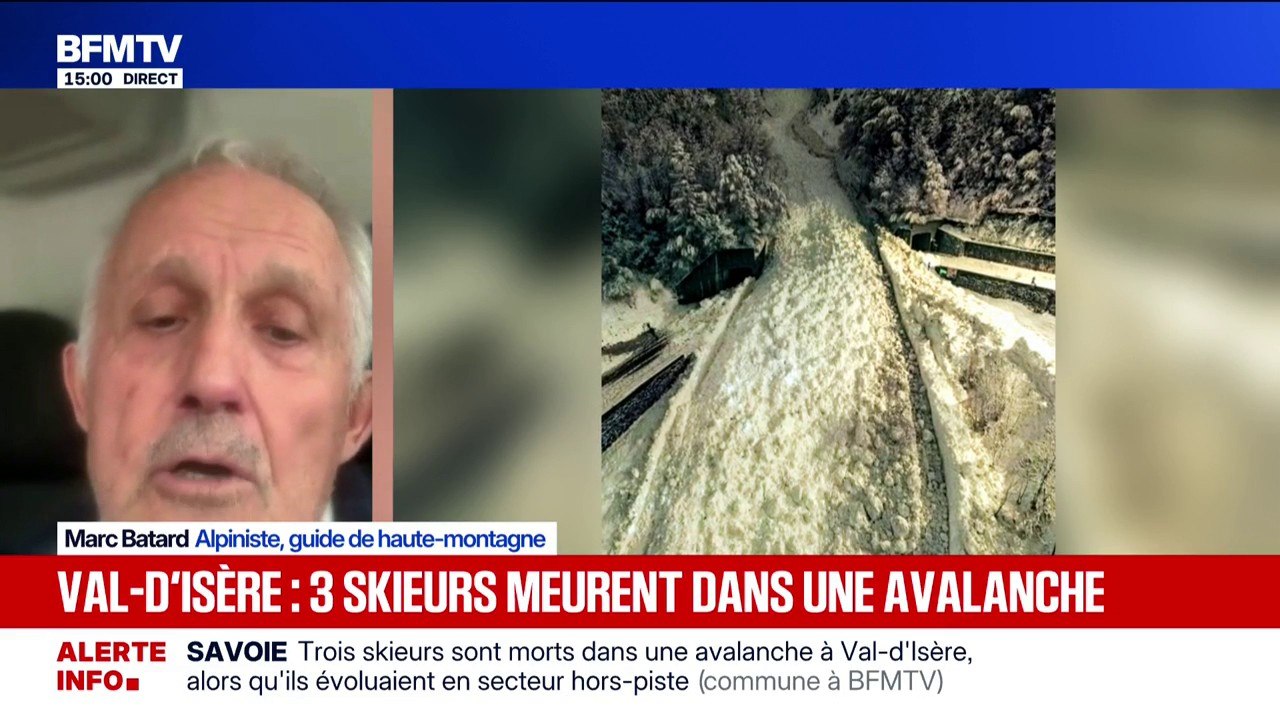 Val-d'Isère: trois skieurs sont morts après une avalanche survenue dans un secteur hors-piste