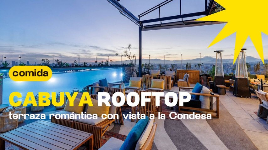 Rooftop romántico con vista increíble en CDMX