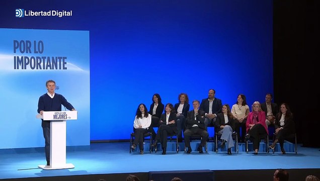 Feijóo lamenta que en el PSOE cabe gente como López y no como Lambán