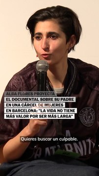 Alba Flores presenta el documental sobre su padre en una cárcel de mujeres en Barcelona: La vida no tiene más valor por ser más larga