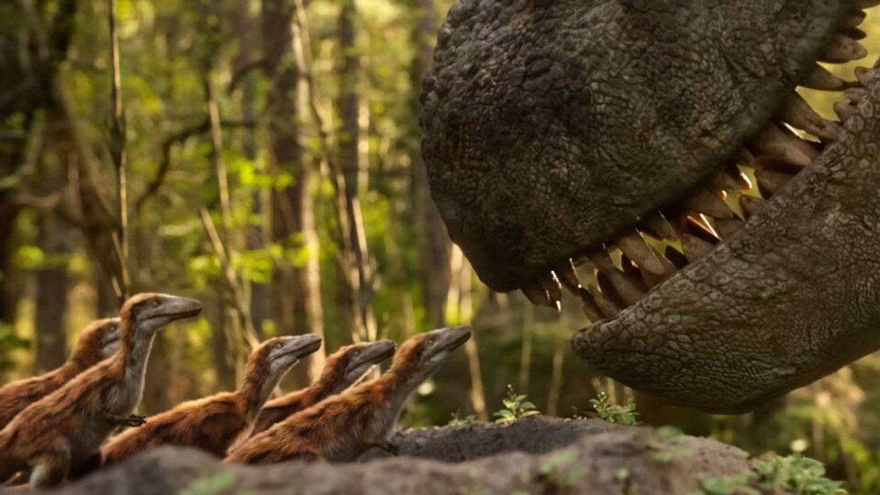 The Dinosaurs: In der Doku-Serie erzählt euch Morgan Freeman etwas über Dinos, während Jurassic-Park-Regisseur Steven Spielberg hinter der Kamera steht