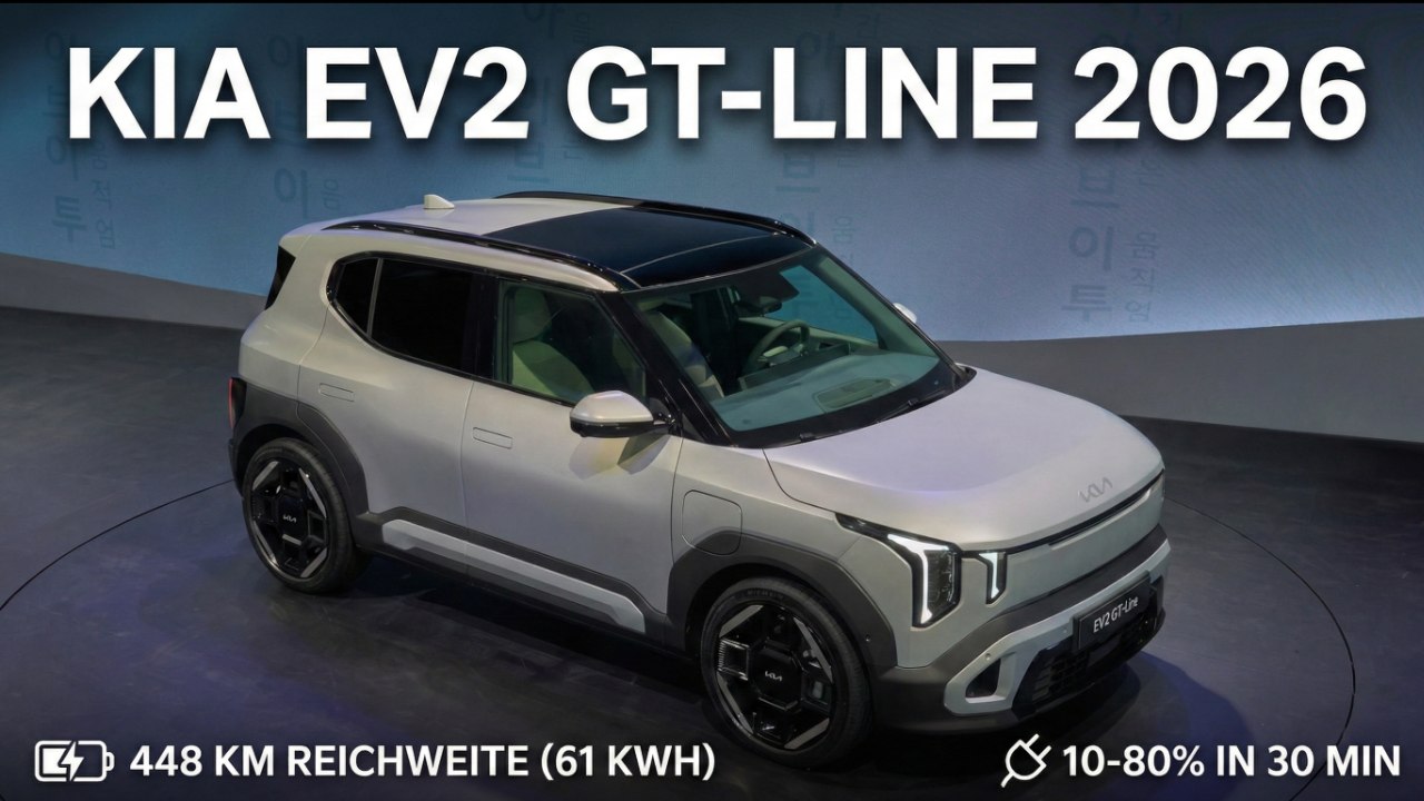 2026 Kia EV2 GT-Line aus Europa – B-SUV mit Hightech