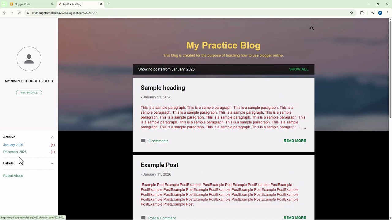 Blogger 52 Archive Widget
