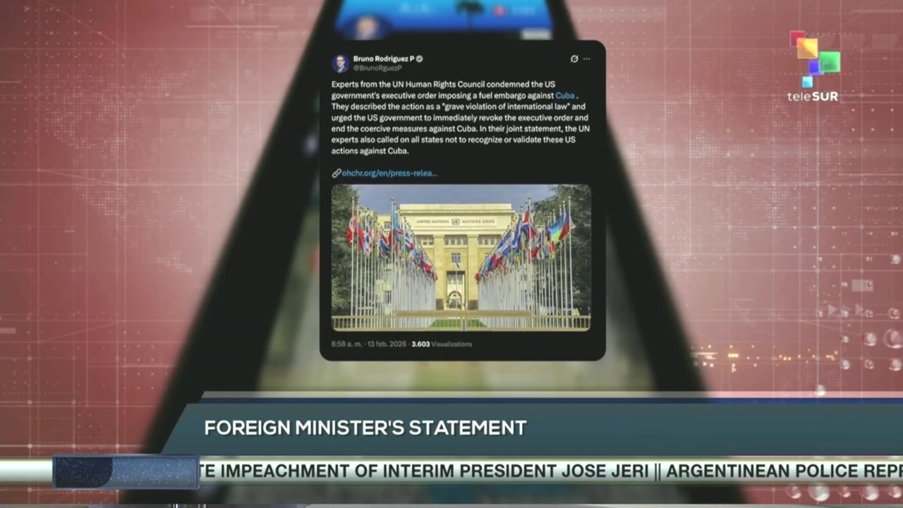 Cuban government thanks the United Nations for its support