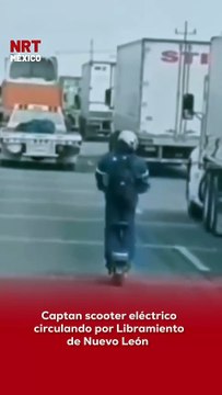 🛴🚗 Un conductor de scooter eléctrico fue captado circulando por el Libramiento Noreste, en Escobedo, situación que encendió el debate sobre la regulación de vehículos eléctricos ligeros en Nuevo León