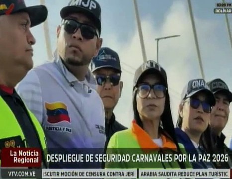 Bolívar | Más de 2 mil 330 funcionarios son desplegados para resguardar los Carnavales Felices 2026