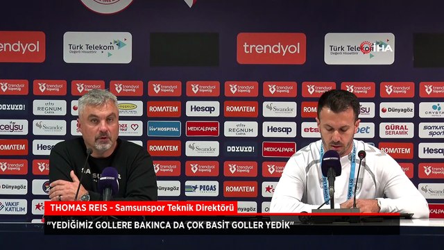 Samsunspor Teknik Direktörü Thomas Reis: Hayal kırıklığı yaşıyorum