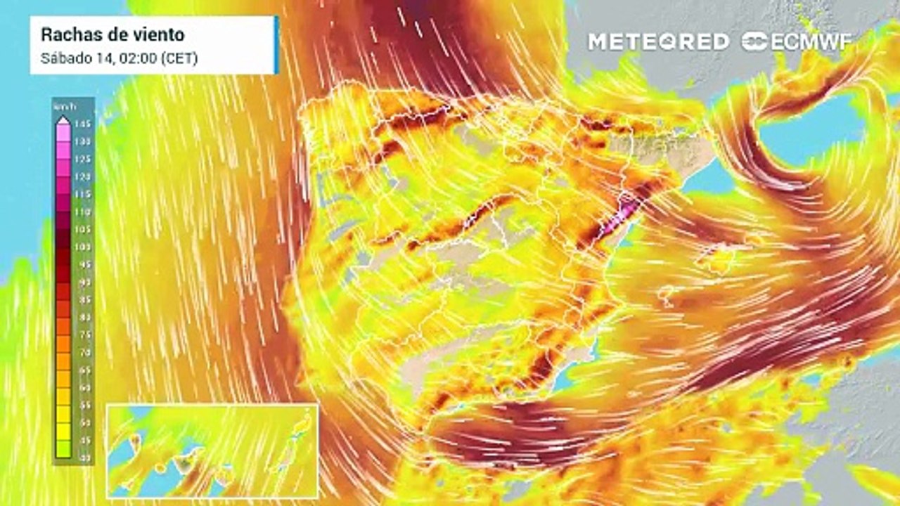Oriana dejará vientos extremos en el noreste peninsular