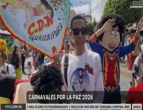 Pueblo del edo. Miranda celebra el inicio del Carnaval 2026 con colorido desfile escolar