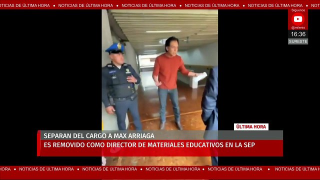 ÚLTIMA HORA: Destituyen a Marx Arriaga como director de materiales educativos de la SEP
