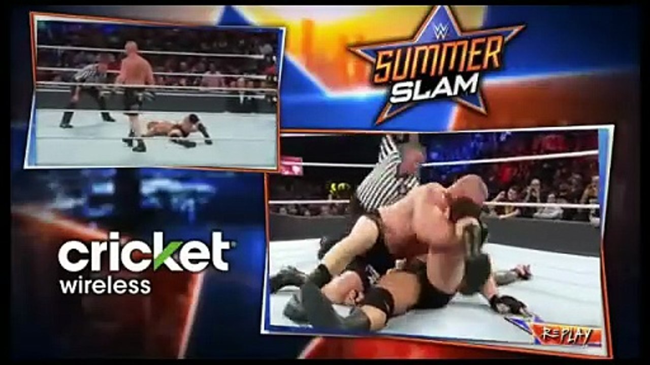 Brock Lesnar busted Randy Orton Open | SummerSlam 2016