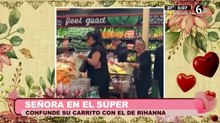 Señora confunde su carrito de súper con el de Rihanna