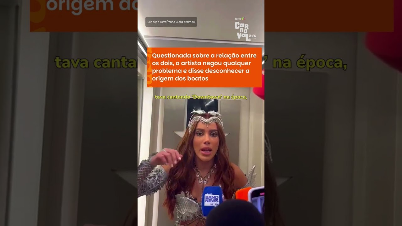 Anitta nega clima tenso com Bad Bunny: 'Tem que perguntar para quem inventou os rumores' #shorts