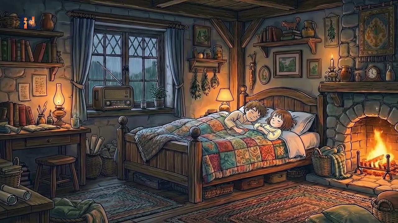 Cozy Family Life in the Middle of the Sea I Ghibli Silent Days (720p)