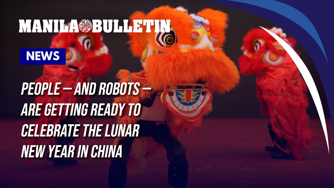 People — and robots — are getting ready to celebrate the Lunar New Year in China