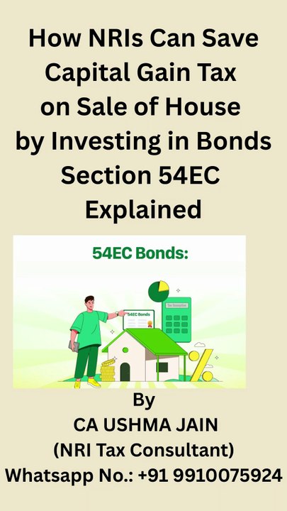 Investment in Government specified bonds to save capital gain tax on house property in India.