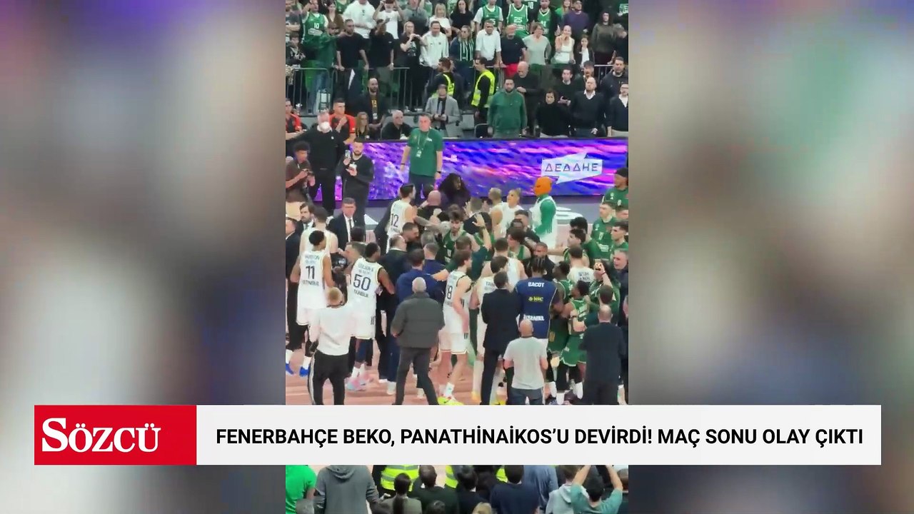 Fenerbahçe Beko, Panathinaikos'u devirdi! Maç sonu olay çıktı
