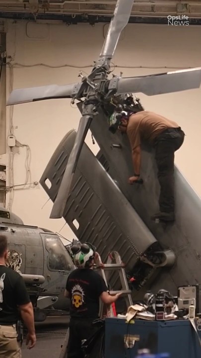 What Really Happens Inside a U.S. Navy Carrier Hangar?